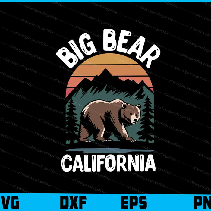 Big Bear California SVG, Animals PNG