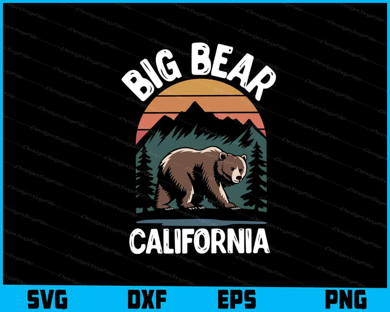Big Bear California SVG, Animals PNG