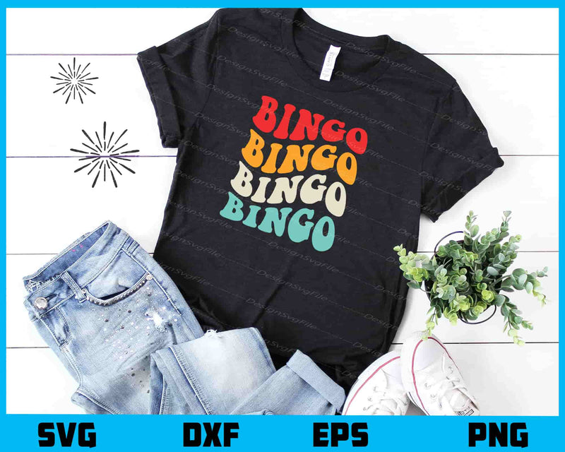 Bingo Bingo Vintage Svg Cutting Printable File  - Premium Cutting Files in SVG, PNG & EPS Formats - Premium SVG Cutting Files for Crafts