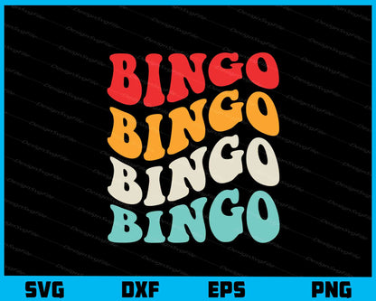 Bingo Bingo Vintage Svg Cutting Printable File  - Premium Cutting Files in SVG, PNG & EPS Formats - Premium SVG Cutting Files for Crafts