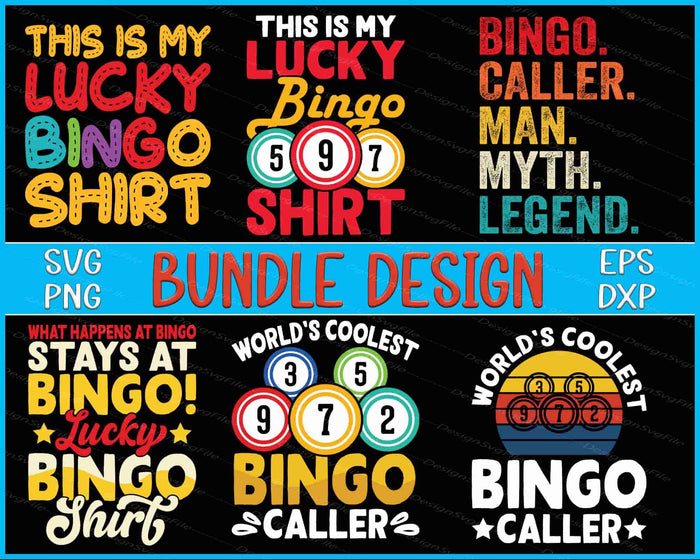 Bingo Caller Bundle SVG Bingo Lucky PNG