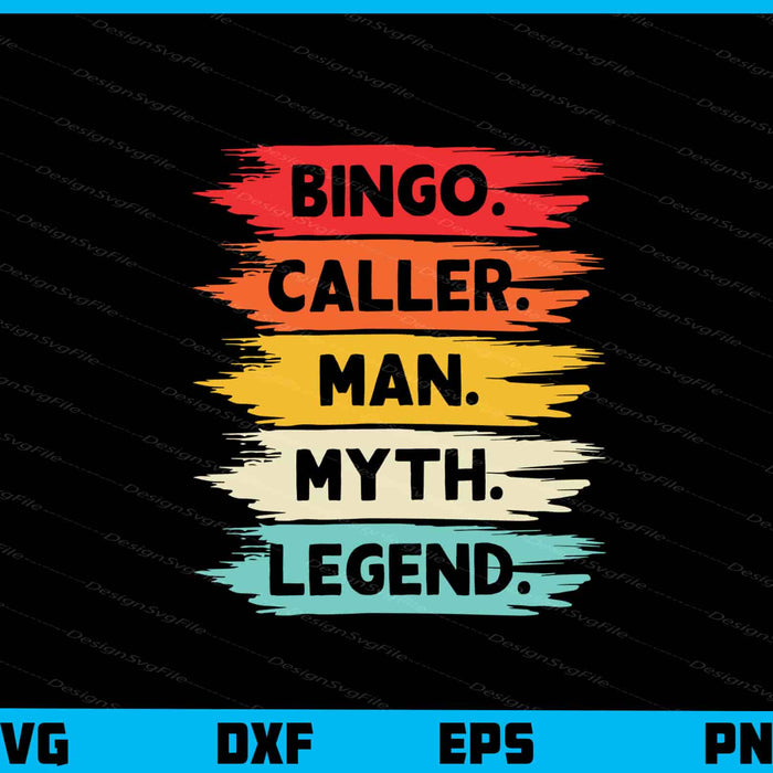 Bingo Caller Man Myth Legend Svg Cutting Printable File  - Premium Cutting Files in SVG, PNG & EPS Formats - Premium SVG Cutting Files for Crafts