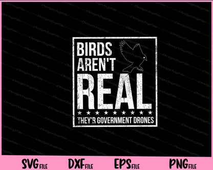 Birds Aren't Real They'r Government Drones Svg Cutting Printable Files  - Premium Cutting Files in SVG, PNG & EPS Formats - Premium SVG Cutting Files for Crafts