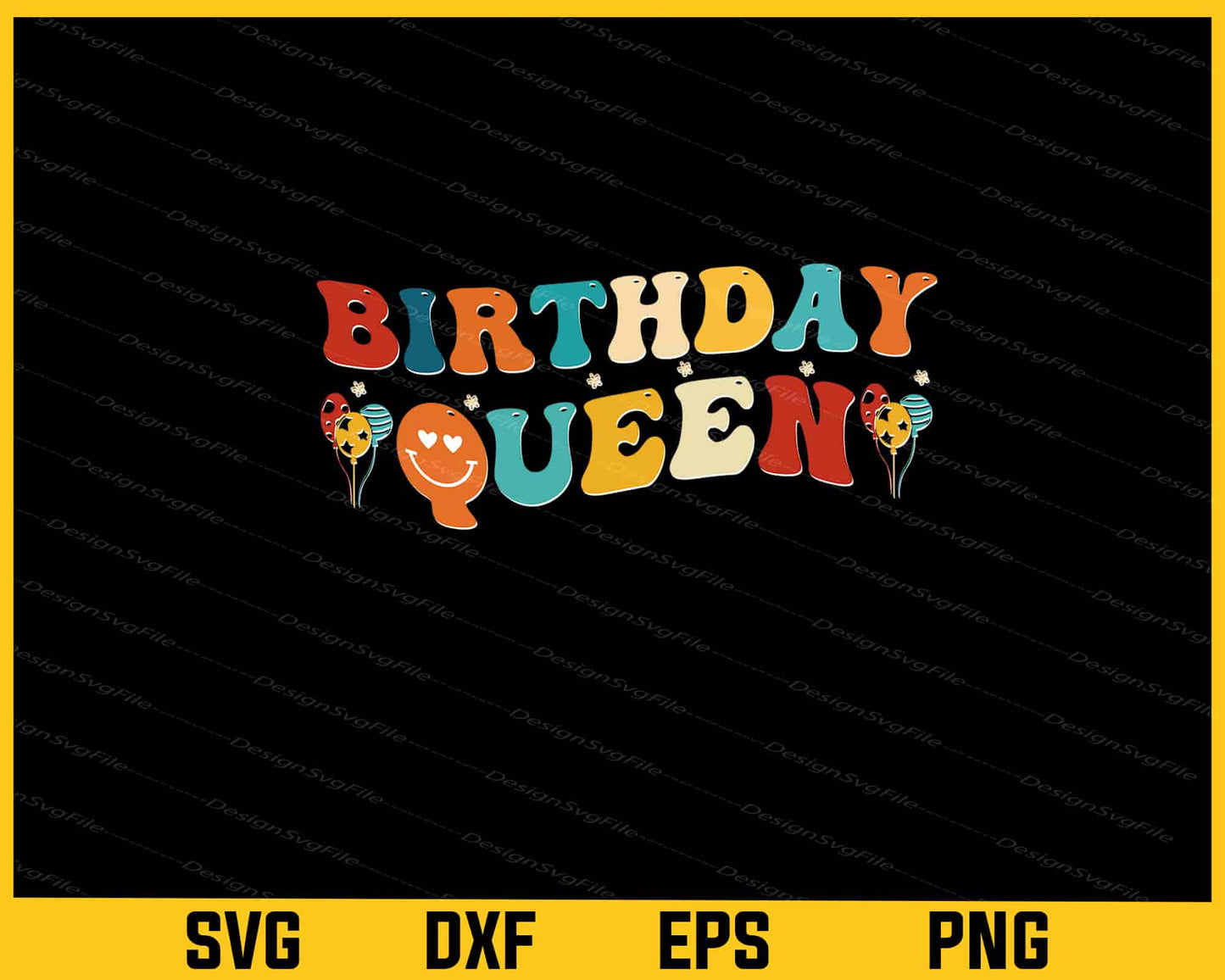 Birthday Queen Svg Cutting Printable File  - Premium Cutting Files in SVG, PNG & EPS Formats - Premium SVG Cutting Files for Crafts