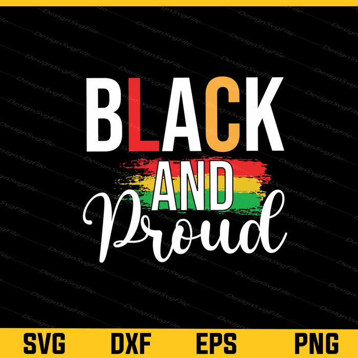 Black And Proud Svg Cutting Printable File  - Premium Cutting Files in SVG, PNG & EPS Formats - Premium SVG Cutting Files for Crafts