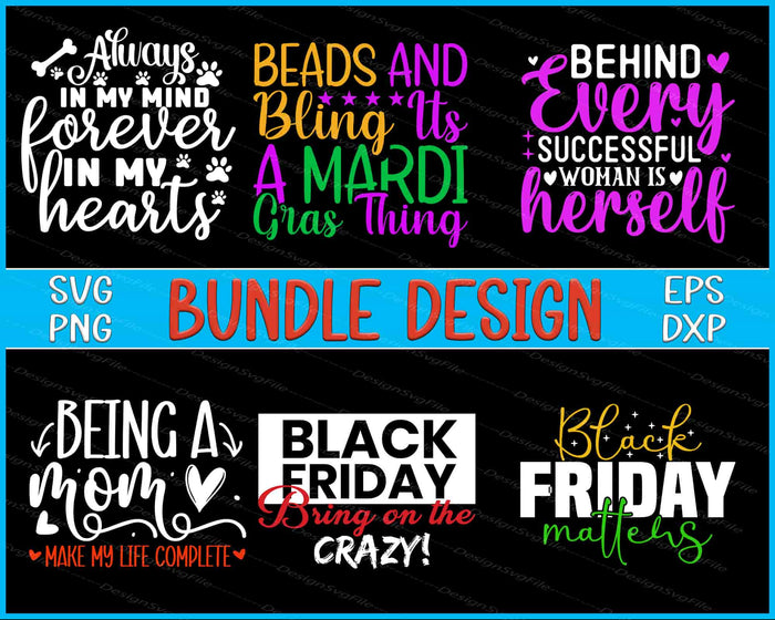 Collection of colorful text designs with various phrases on a black background.