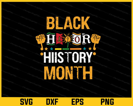 Black History American History Svg Cutting Printable File  - Premium Cutting Files in SVG, PNG & EPS Formats - Premium SVG Cutting Files for Crafts