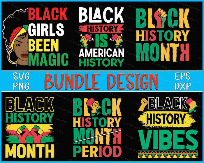 Black History Bundle SVG Black Lives Matter PNG