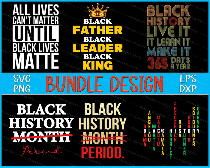 Black History Bundle SVG, Juneteenth PNG