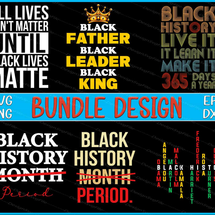 Black History Bundle SVG, Juneteenth PNG