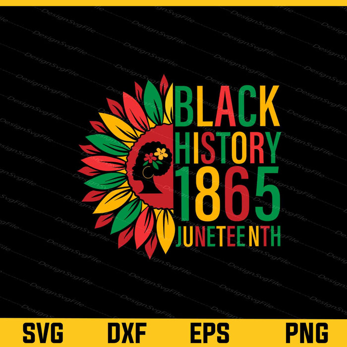 Black History Juneteenth Sunflower Svg Cutting Printable File  - Premium Cutting Files in SVG, PNG & EPS Formats - Premium SVG Cutting Files for Crafts