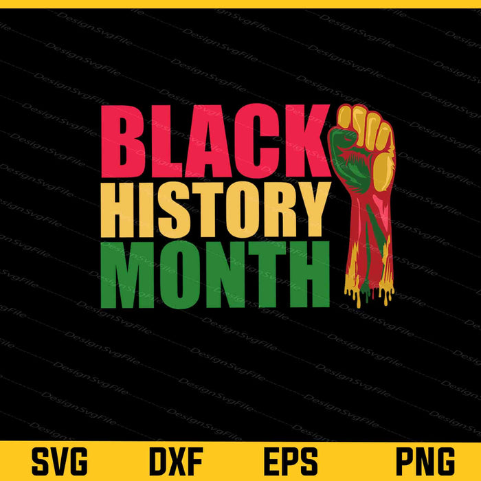 Black History Month Svg Cutting Printable File  - Premium Cutting Files in SVG, PNG & EPS Formats - Premium SVG Cutting Files for Crafts