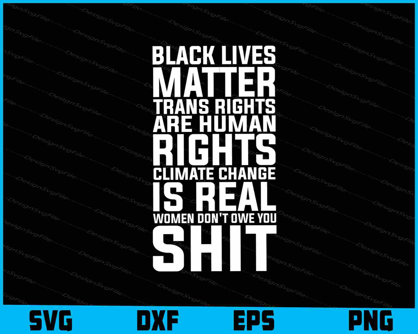 Black Lives Matter Trans Rights Are Human Rights SVG