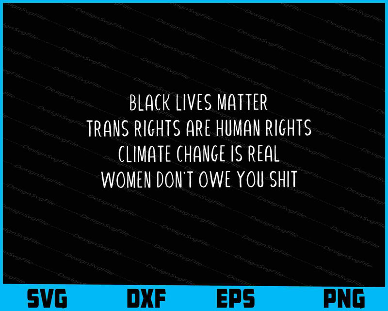 Black Lives Matter SVG Trans Rights Are Human Rights Shirt