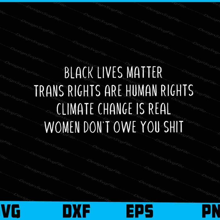 Black Lives Matter SVG Trans Rights Are Human Rights Shirt