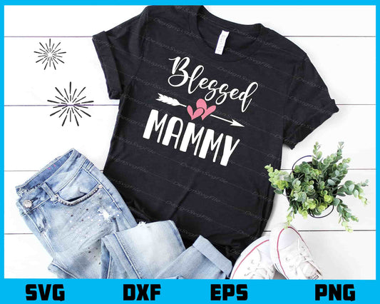 Blessed Mamy Mother Day Svg Cutting Printable File  - Premium Cutting Files in SVG, PNG & EPS Formats - Premium SVG Cutting Files for Crafts