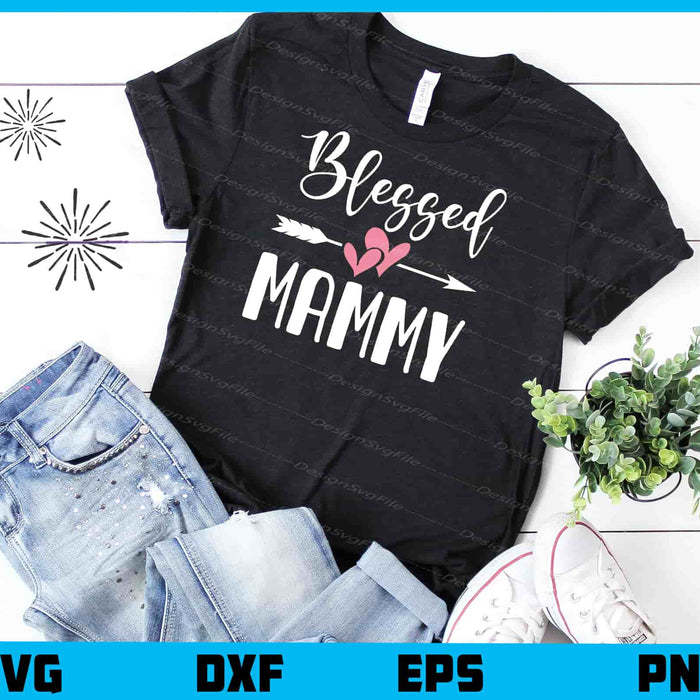 Blessed Mamy Mother Day Svg Cutting Printable File  - Premium Cutting Files in SVG, PNG & EPS Formats - Premium SVG Cutting Files for Crafts