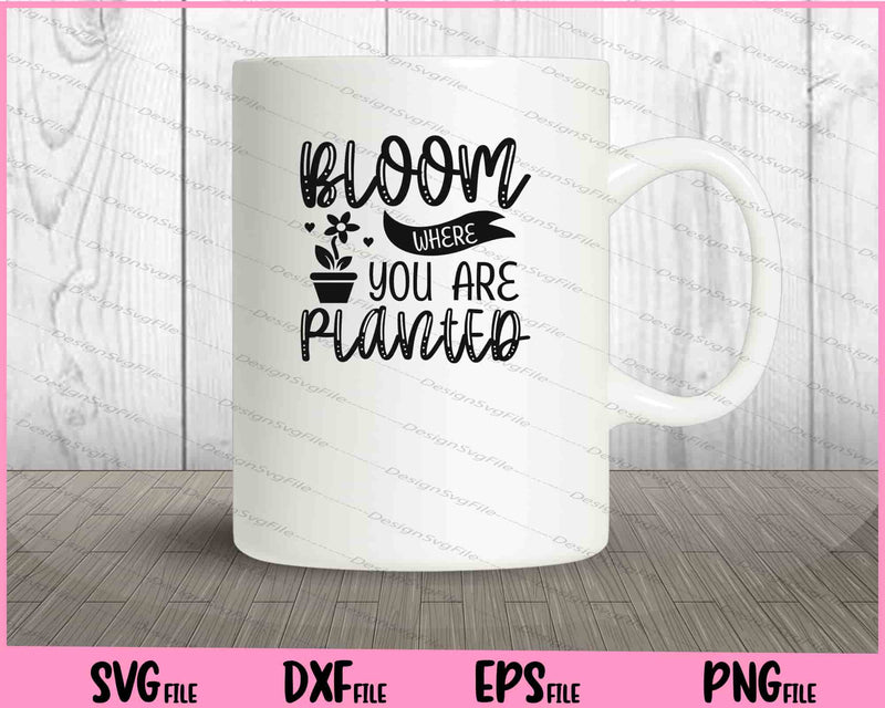 Bloom Where You Are Planted mug