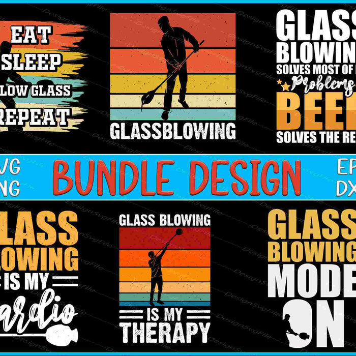 Blowing Bundle SVG, Glass Blowing PNG