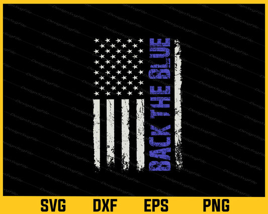 Blue Line American Flag Svg Cutting Printable File  - Premium Cutting Files in SVG, PNG & EPS Formats - Premium SVG Cutting Files for Crafts