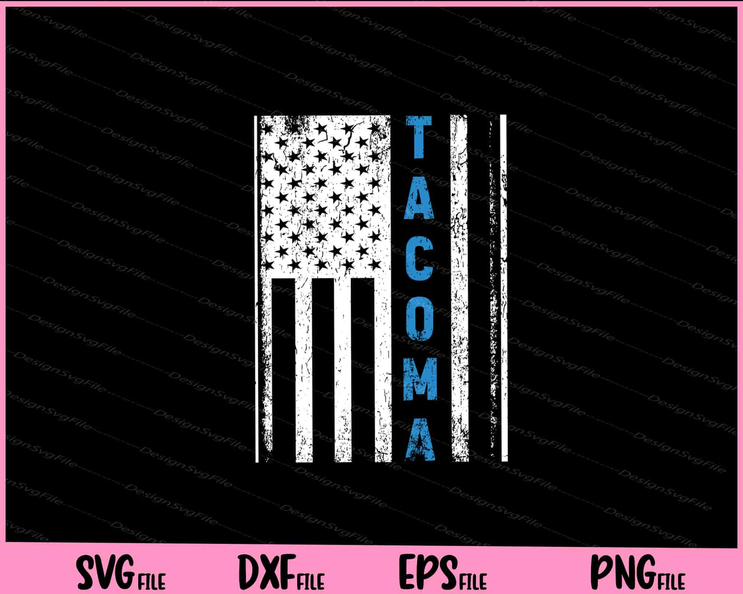 Blue Line Tacoma Distressed National Police Week Svg Cutting Printable File  - Premium Cutting Files in SVG, PNG & EPS Formats - Premium SVG Cutting Files for Crafts