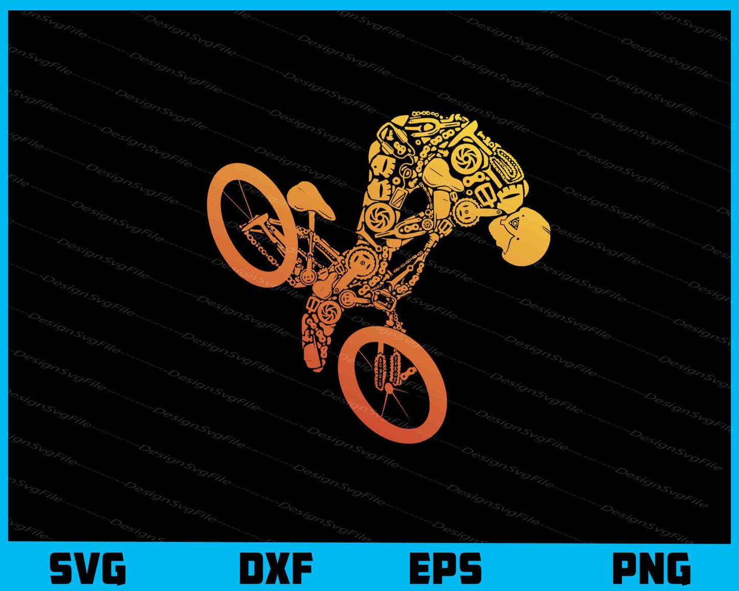 Bmx Vintage Retro Cycling Svg Cutting Printable File  - Premium Cutting Files in SVG, PNG & EPS Formats - Premium SVG Cutting Files for Crafts