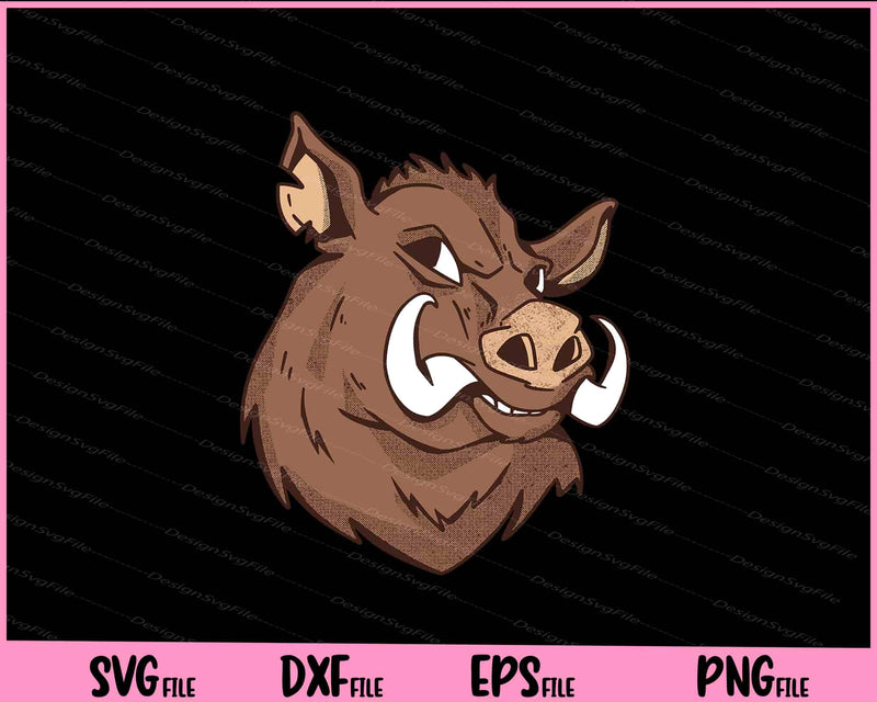 Boar Wild Animal Cartoon Svg Cutting Printable Files  - Premium Cutting Files in SVG, PNG & EPS Formats - Premium SVG Cutting Files for Crafts