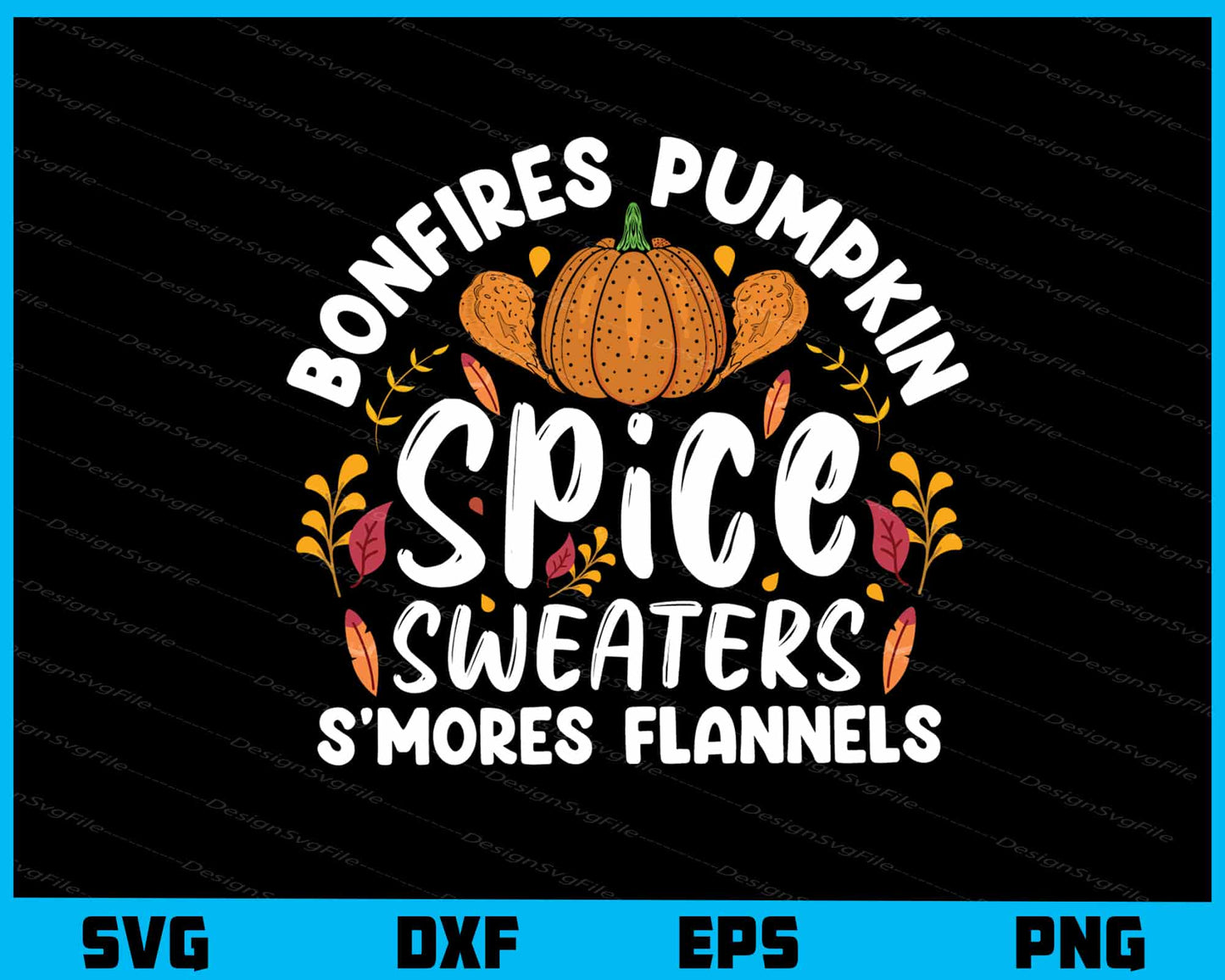 Bonfires Pumpkin Spice Sweaters S’Mores Svg Cutting Printable File  - Premium Cutting Files in SVG, PNG & EPS Formats - Premium SVG Cutting Files for Crafts