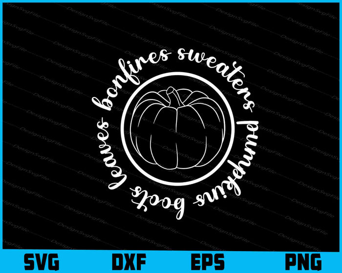 Autumn Bundle SVG Santa PNG