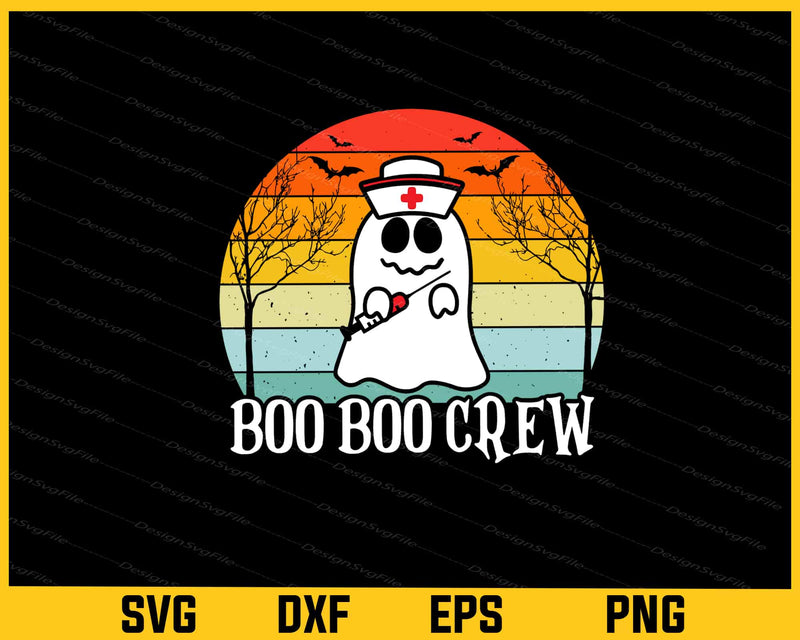 Boo Boo Crew Nurse Halloween Svg Cutting Printable File  - Premium Cutting Files in SVG, PNG & EPS Formats - Premium SVG Cutting Files for Crafts