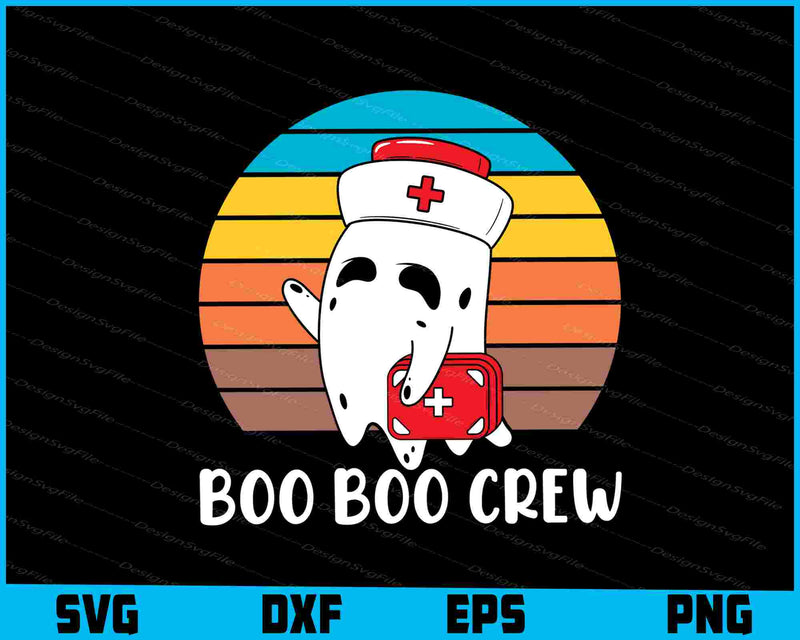 Boo Boo Crew Nurse SVG Halloween PNG Printable File  - Premium Cutting Files in SVG, PNG & EPS Formats - Premium SVG Cutting Files for Crafts