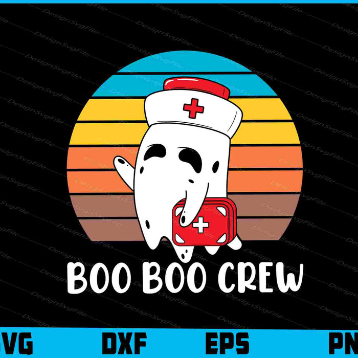 Boo Boo Crew Nurse SVG Halloween PNG Printable File  - Premium Cutting Files in SVG, PNG & EPS Formats - Premium SVG Cutting Files for Crafts