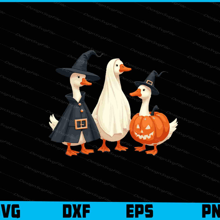 Boo Ghost Goose, Halloween Goose SVG