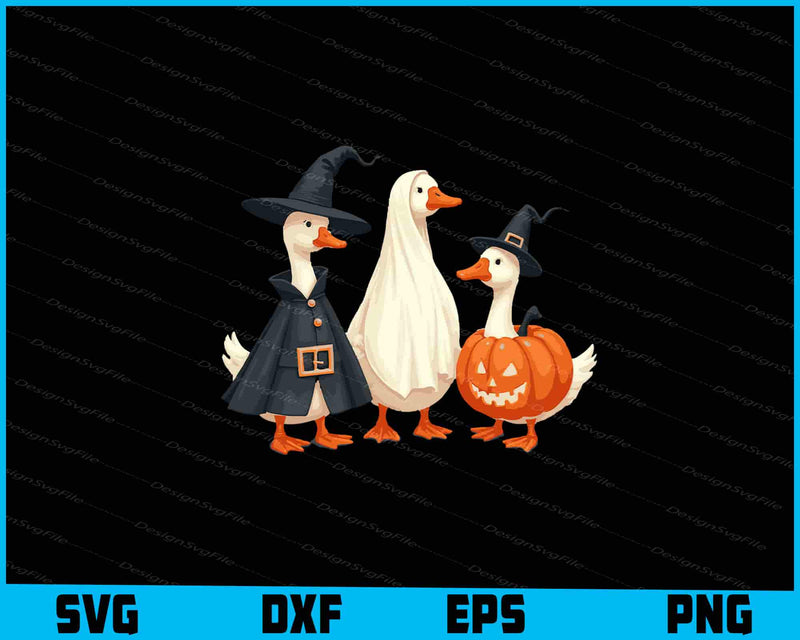 Boo Ghost Goose, Halloween Goose SVG