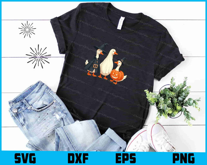 Boo Ghost Goose, Halloween Goose SVG