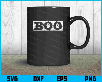 Boo Halloween SVG PNG Design Printable File  - Premium Cutting Files in SVG, PNG & EPS Formats - Premium SVG Cutting Files for Crafts