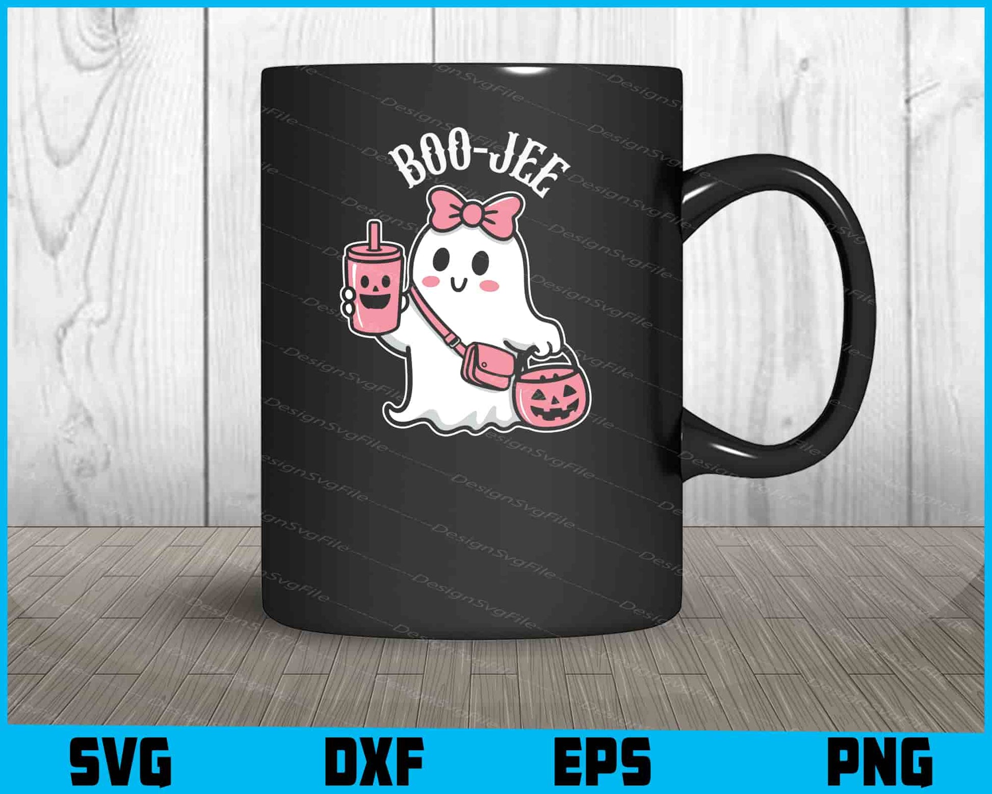 Boo Jee SVG Boo Ghost PNG Halloween Digital Printable File  - Premium Cutting Files in SVG, PNG & EPS Formats - Premium SVG Cutting Files for Crafts