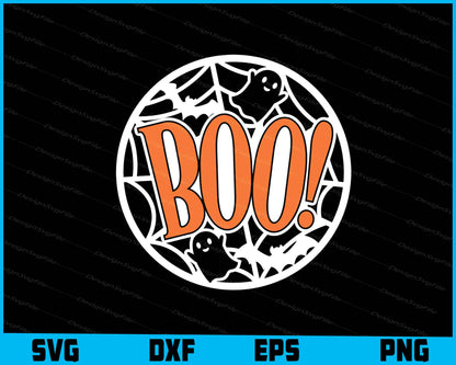 Boo! Halloween Funny SVG PNG Digital Printable File  - Premium Cutting Files in SVG, PNG & EPS Formats - Premium SVG Cutting Files for Crafts