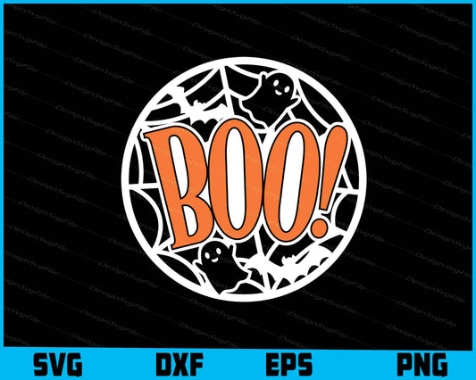 Boo! Halloween Funny SVG PNG Digital Printable File  - Premium Cutting Files in SVG, PNG & EPS Formats - Premium SVG Cutting Files for Crafts