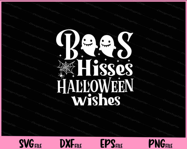 Boos hisses Halloween wishes Svg Cutting Printable Files  - Premium Cutting Files in SVG, PNG & EPS Formats - Premium SVG Cutting Files for Crafts