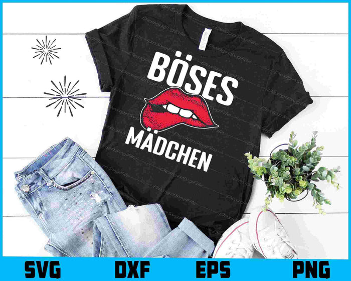 Böses Mädchen SVG PNG, Germany Shirt