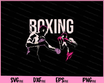 Boxing Fighters Svg Cutting Printable Files  - Premium Cutting Files in SVG, PNG & EPS Formats - Premium SVG Cutting Files for Crafts