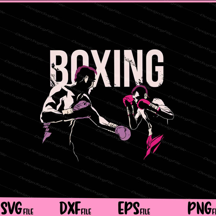 Boxing Fighters Svg Cutting Printable Files  - Premium Cutting Files in SVG, PNG & EPS Formats - Premium SVG Cutting Files for Crafts