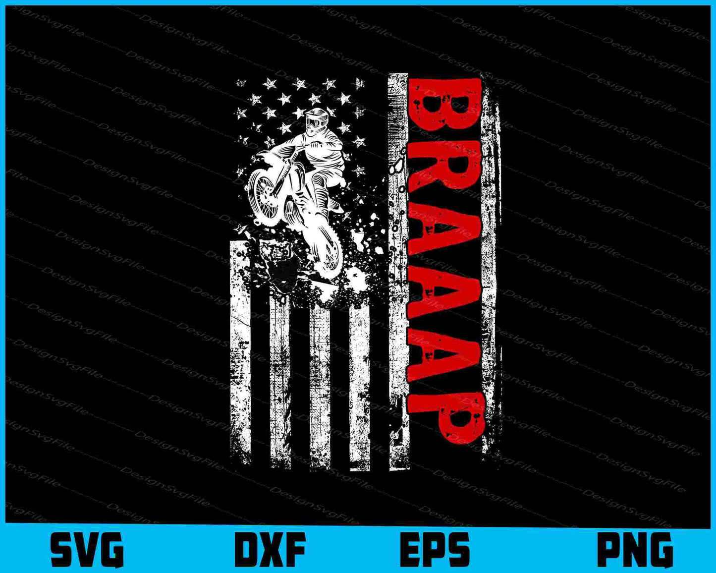 Braaap Vintage USA American SVG