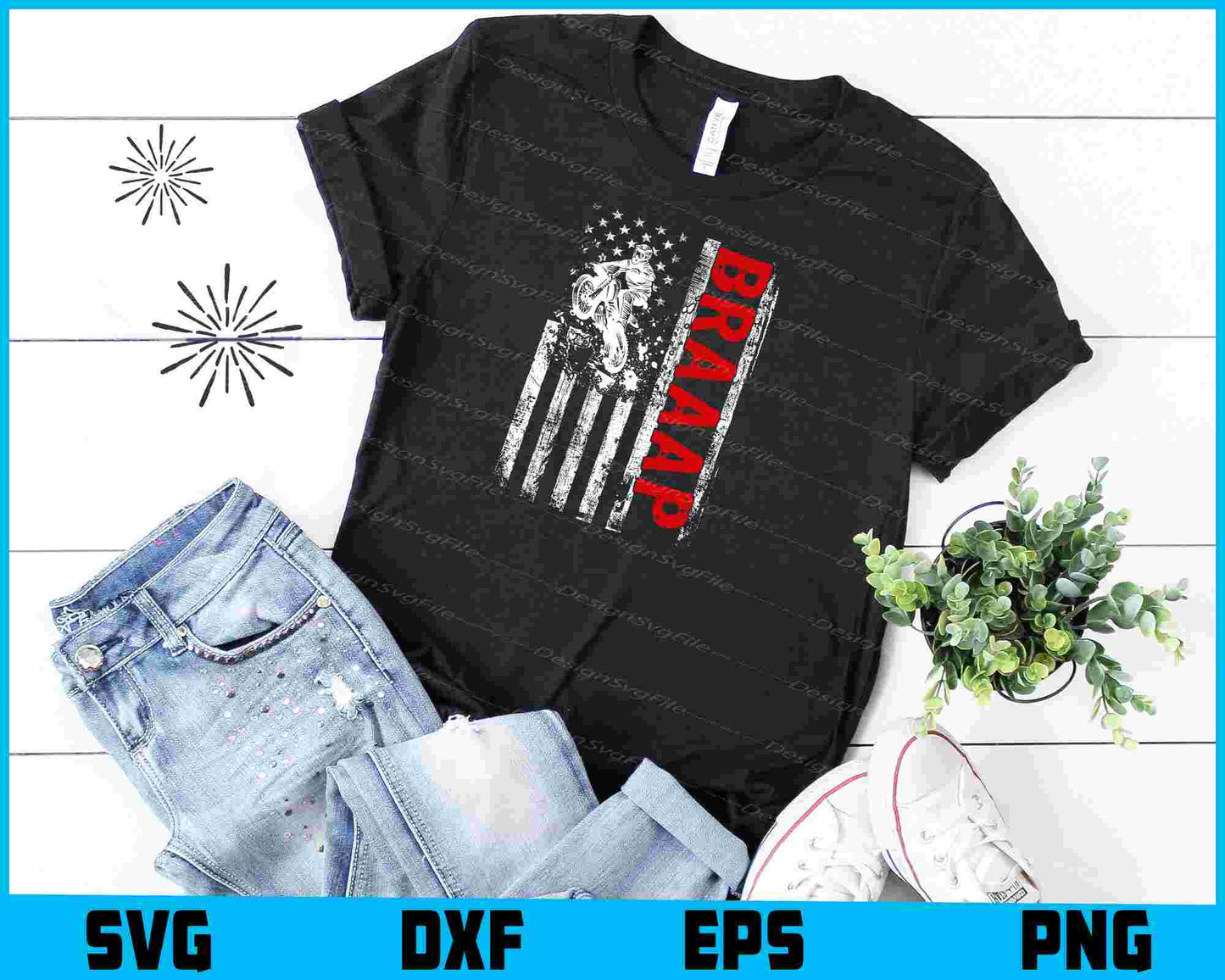 Braaap Vintage USA American SVG