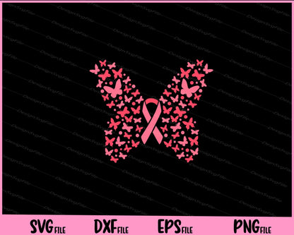 Breast Cancer Awareness Butterfly Svg Cutting Printable Files  - Premium Cutting Files in SVG, PNG & EPS Formats - Premium SVG Cutting Files for Crafts