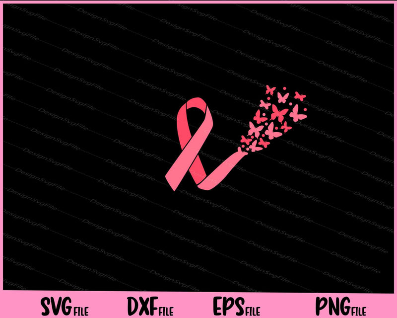 Breast Cancer Awareness Butterfly Svg Cutting Printable Files  - Premium Cutting Files in SVG, PNG & EPS Formats - Premium SVG Cutting Files for Crafts