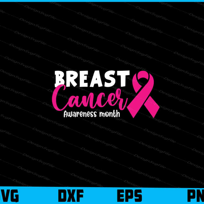 Breast Cancer Awareness Month Svg Cutting Printable File  - Premium Cutting Files in SVG, PNG & EPS Formats - Premium SVG Cutting Files for Crafts