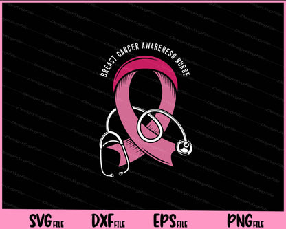 Breast Cancer Awareness Nurse Svg Cutting Printable Files  - Premium Cutting Files in SVG, PNG & EPS Formats - Premium SVG Cutting Files for Crafts