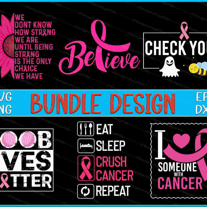 Breast Cancer Bundle SVG, Survivor PNG